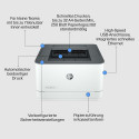 HP LaserJet Pro 3002dw, laser printer (grey, USB, LAN, WLAN)