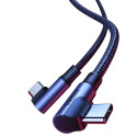 Ugreen elbow USB Typ C - USB Typ C cable Quick Charge Power Delivery 100 W 5 A 2 m black (US335 7069