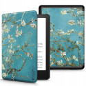 Tech-Protect SmartCase case for Kindle Paperwhite V / 5 / Signature Edition - blue with sakura flowe