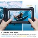 Spigen Aqua Shield A610 waterproof case floating on water - black