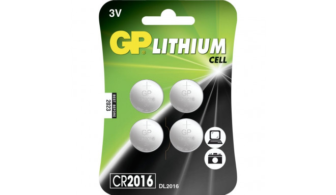 Patarei GP CR2016 4tk/pk