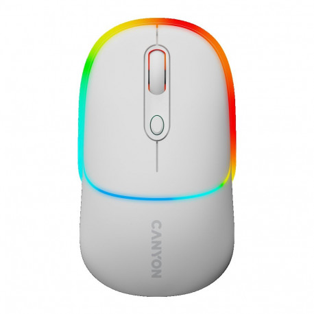 Canyon wireless mouse MW-22 2in1, snow white