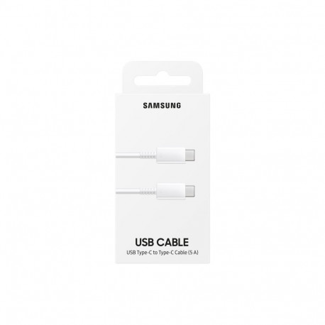 Cable - Samsung USB-C to USB-C 5A 1M White EP-DN975BWEGWW