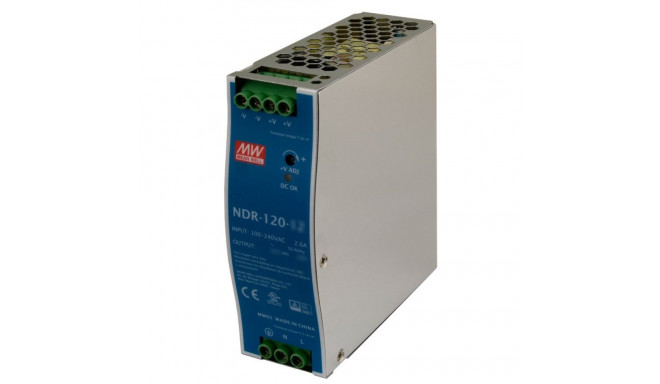 MEAN WELL DIN-SIINI LÜLITUSTOITEALLIKAS NDR-120-48 48V/120W/2.5A