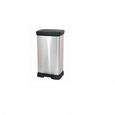 CURVER PEDAL WASTE BIN 50L /IML METALLIZED