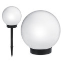 GreenBlue Solar Freestanding Garden Lamp, Sphere 15x15x48cm, White LED, GB121