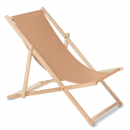 Wooden chair made of quality beech wood with three adjustable backrest positions light brown color G