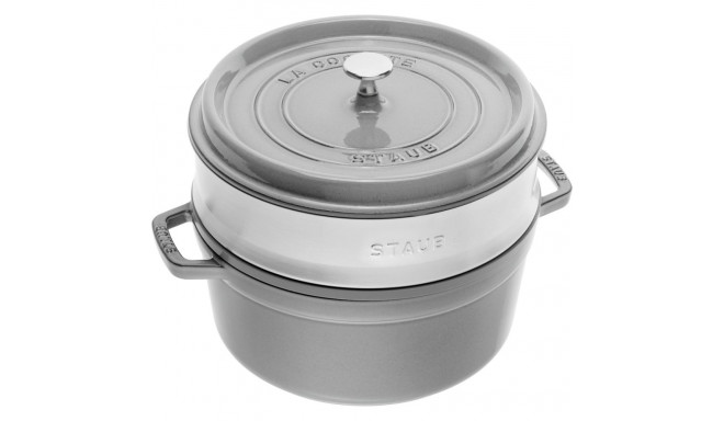 STAUB La Cocotte malmist ümmargune pott sisuga 40508-819-0 - 3,8 l grafiit