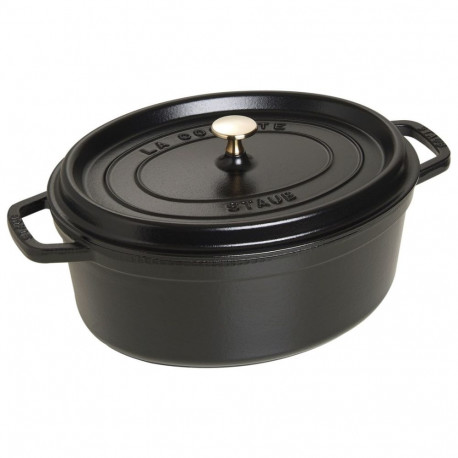 Staub pott valurauast ovaalne 5.5ltr, must