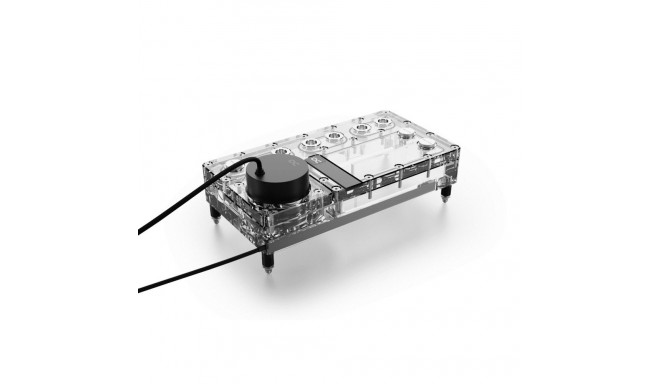 Alphacool Core Distro Plate 240 mm vasak koos VPP, ARGB – akrüül