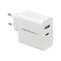 QOLTEC 51718 Charger 42W 5-20V 2.4-3A USB type C PD USB White