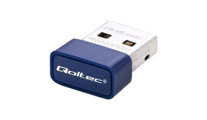 QOLTEC Wireless Mini Bluetooth USB WiFi Adapter