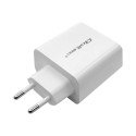 QOLTEC 51718 Charger 42W 5-20V 2.4-3A USB type C PD USB White