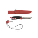 Outdoor sports knife Companion spark (S), 104mm, red, with fire starter