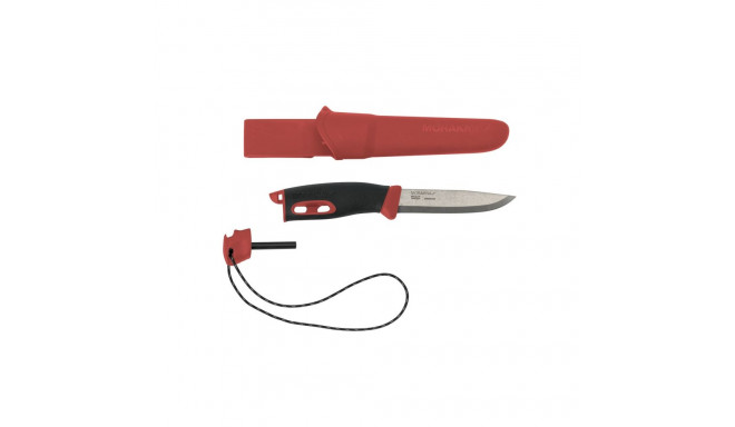 Outdoor sports knife Companion spark (S), 104mm, red, with fire starter