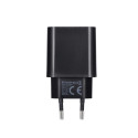Universal Travel Charger Blue Star with USB C socket - 3A 25W with PD and QC 4.0 function