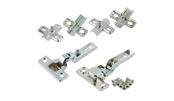 HINGE SET CUPD 26 MM 95 HALF OVERLAY