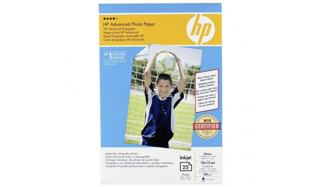 HP Advanced Photo Paper Glossy - läikiv fotopaber, 10 x 15 cm, 25 lehte