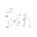Multibrackets M Pro Series - Tilt Arms 200 mm -Asennuskomponentti (näytön kiinitysosa)