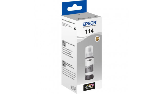 Epson 114 EcoTank -mustepullo, harmaa