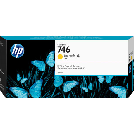 HP 746 -mustekasetti, keltainen