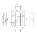 Multibrackets M Universal 900-1600 -kattokiinnike