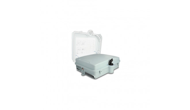 FO seinakarp 24 kiudu 24xSC Simplex/LC Duplex plastik IP65 lukuga
