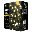 200 LED Christmas light – cherry 20m WW, TIMER IP44, EMOS