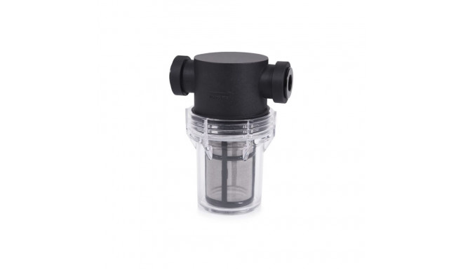 Alphacool ES Big Inline particle filter 2x G1/4 IG/IG (black/transparent, for the coolant circuit)