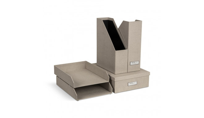 Dokumentide organiseerimise komplekt Holger Bigso Box, Canvas Paper Laminate Linen C55