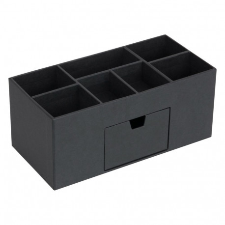 Kirjatarvete alus Vendela Bigso Box, Paper Laminate Dark Grey 456