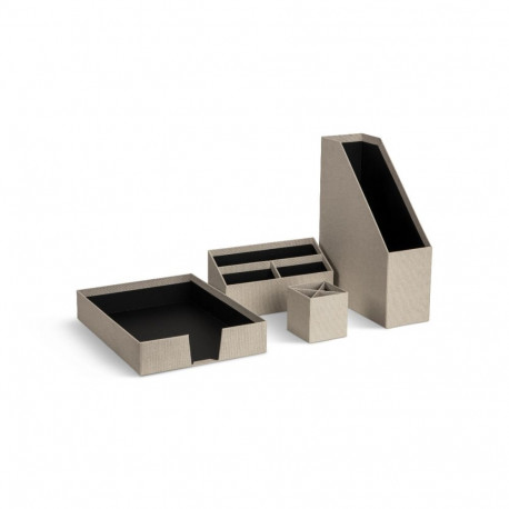 Laua organiseerimise komplekt Hugo Bigso Box, Canvas Paper Laminate Linen C55