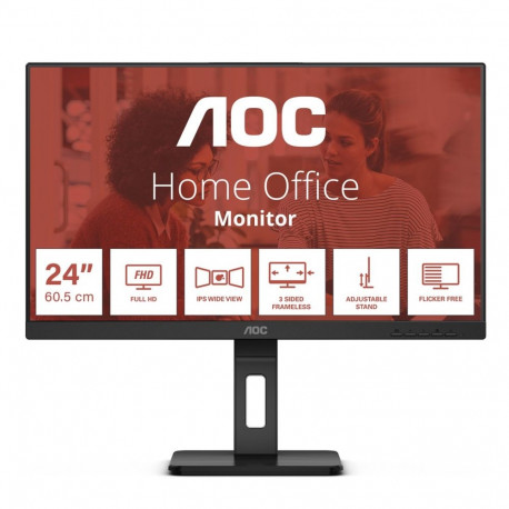 AOC arvutimonitor E3 24E3QAF 60.5cm (23.8") 1920 x 1080 pikslit Full HD LCD, must