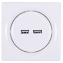 Fibaro Walli N socket-outlet 2x USB White