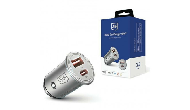 Autolaadija 45W 1xUSB-C +USB-A