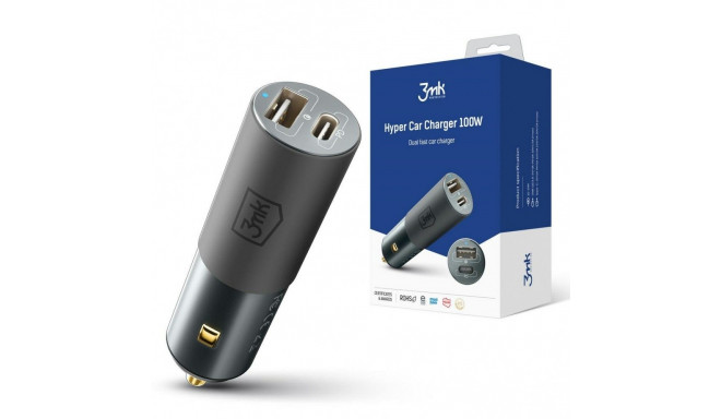 Car charger 100W PD 1xUSB-C+USB-A