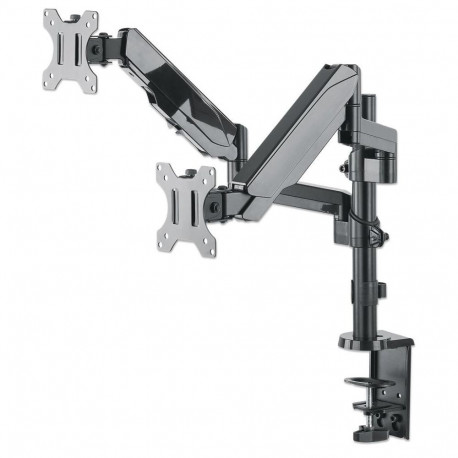 Manhattan Double desk LED/LCD monitor arm 17''-32'' 2x8kg gas spring adjustable