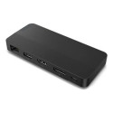 LENOVO USB-C Dual Display Travel Dock 1xHDMI2.1 1xDP1.4 1xUSB-A 2xUSB-C 1xRJ45 65W PD w/ 100W Adapte