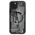 Spigen Ultra Hybrid Mag Case with MagSafe for iPhone 15 - Dark Gray (Zero One Pattern)