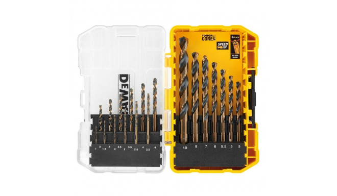 19-piece metal drill bit set