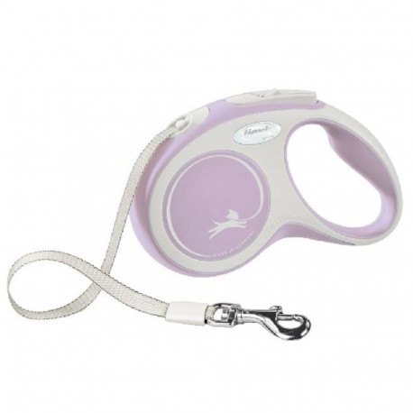 Inertia leash for dogs - Trixie New COMFORT, tape leash, XS: 3 m, pink