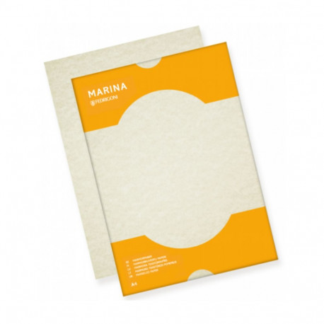 Marble paper A4 175g MARINA Conchiglia beige 25 sheets