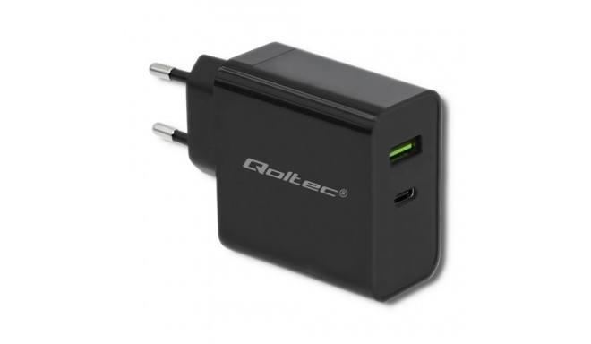 Charger | 45W | 5-20V | 2.25-3A | USB typ C PD | USB | Black