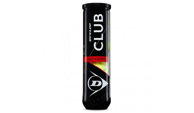 Tennis balls DUNLOP CLUB ALL COURT LowerMid 4-tube ITF