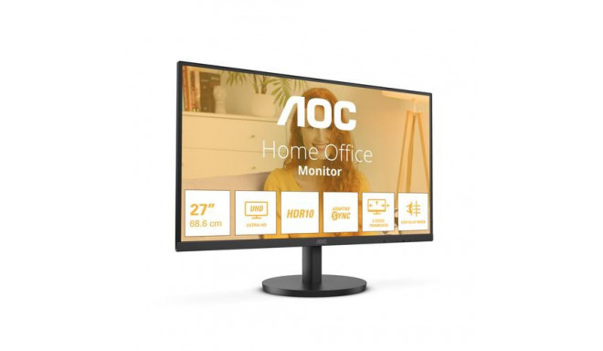 AOC B3 U27B3M computer monitor 68.6 cm (27&quot;) 3840 x 2160 pixels 4K Ultra HD LCD Black