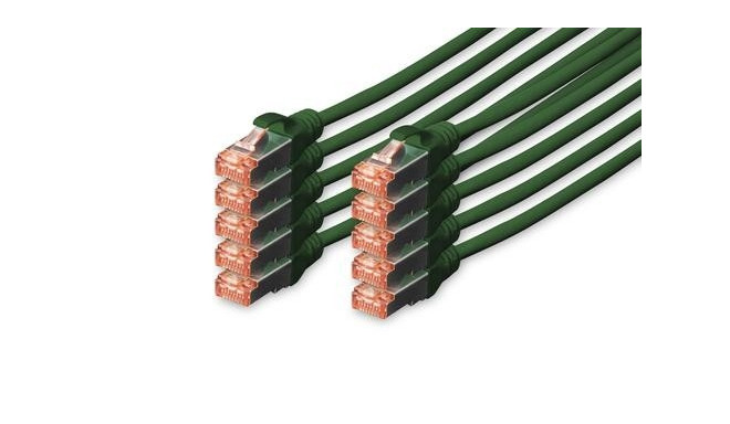 Digitus CAT 6 S/FTP patch cord, 10 units