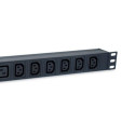 Equip 8-Outlet, 6 x IEC-C13+ 2X IEC-C19 Power Distribution Unit, on/off switch, Aluminum Shell