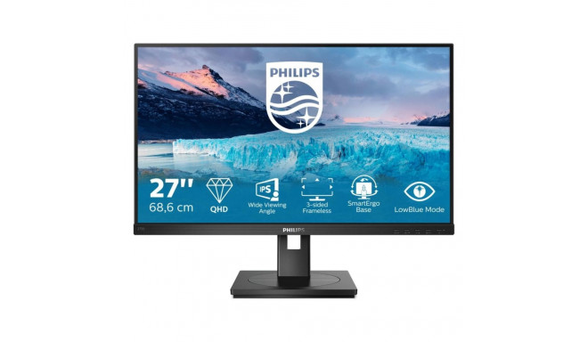 Philips S Line 275S1AE/00 LED display 68.6 cm (27") 2560 x 1440 pixels 2K Ultra HD LCD Black