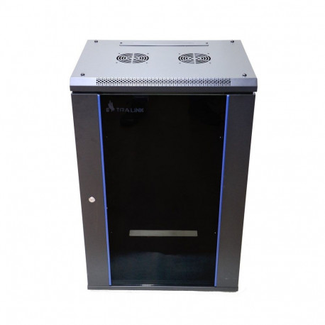 Extralink Rackmount cabinet 15U 600x450 Black wall mounted