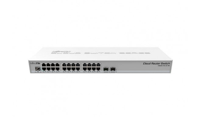 Switch|MIKROTIK|24x10Base-T / 100Base-TX / 1000Base-T|2xSFP+|CRS326-24G-2S+RM
